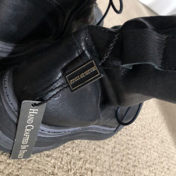 EMANUELE CRASTO (41) studded biker style boots made in Italy - Picture 5 of 12